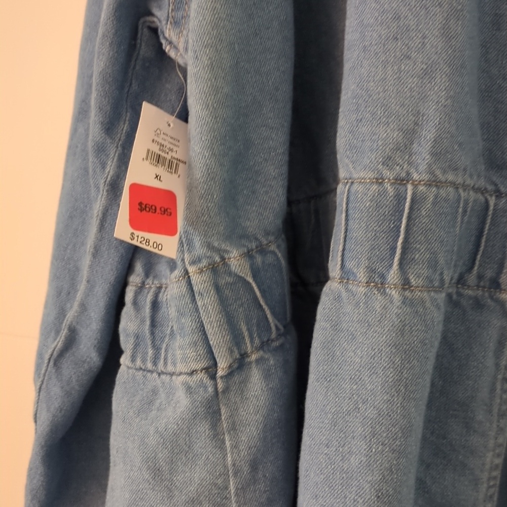 Gap Utility Light Blue Denim Jacket NWT Sz XL - Picture 7 of 7